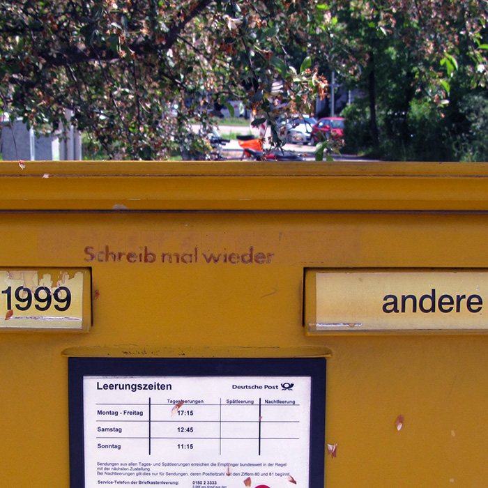 Schreib mal wieder Schreib mal wieder